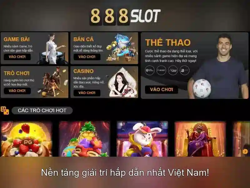 888slot - Nền tảng casino trực tuyến chất lượng cao